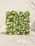 Ivelenna:Serene 5D Light Green & White Floral Wall Roll-Up Backdrop for Spring-Themed Celebrations