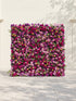 Daelsora: Luxury 5D Berry Purple & Fuchsia Pink Silk Floral Wall Backdrop for Modern Weddings & Galas