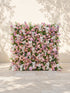 Calrielle:5D Mixed Blush Pink, Peach & Ivory White Silk Rose Flower Wall Roll-Up Fabric Backdrop for Romantic Weddings & Proposals