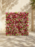 Auryne: Luxury 5D Hot Pink & Green Silk Floral Wall Roll-Up Fabric Backdrop for Vibrant Summer Parties & Events