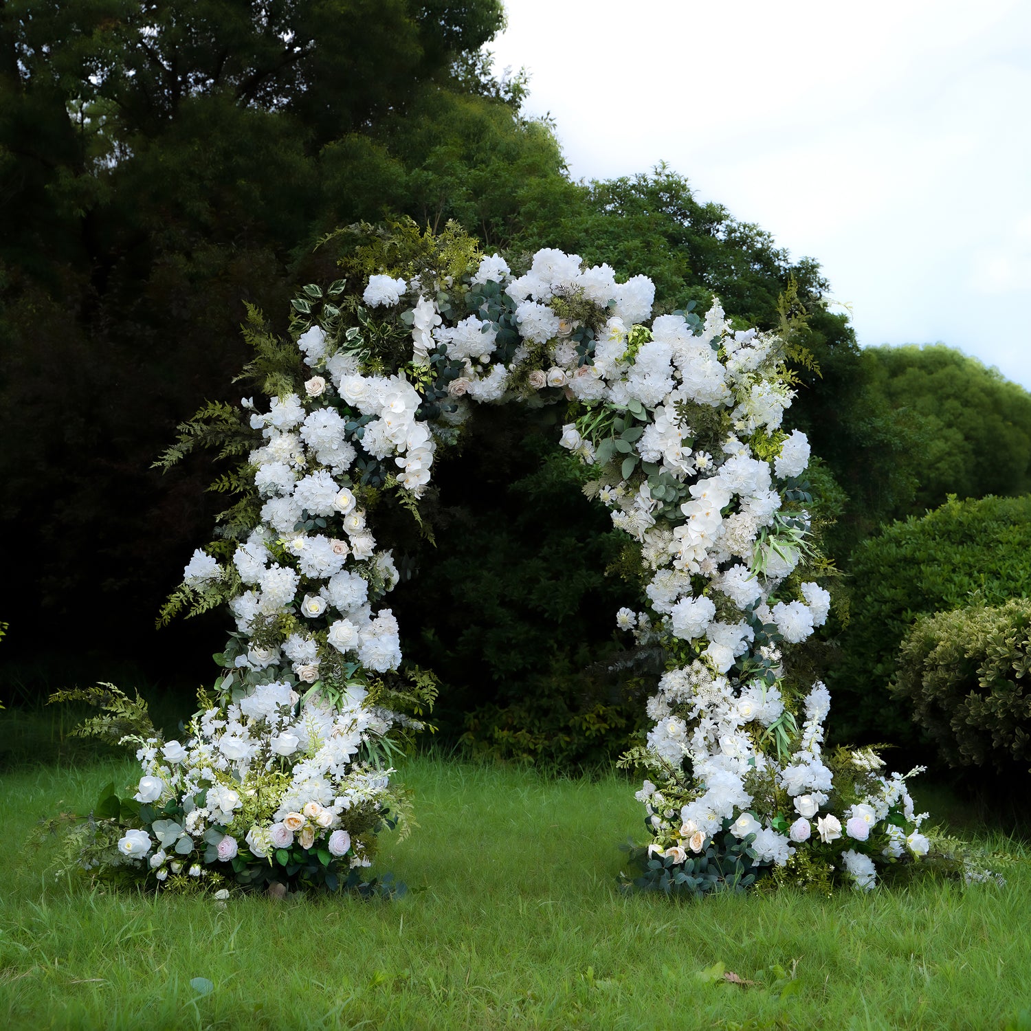 Robin ：2023 New Wedding Party Background Floral Arch Decoration include Framet Rose Morning