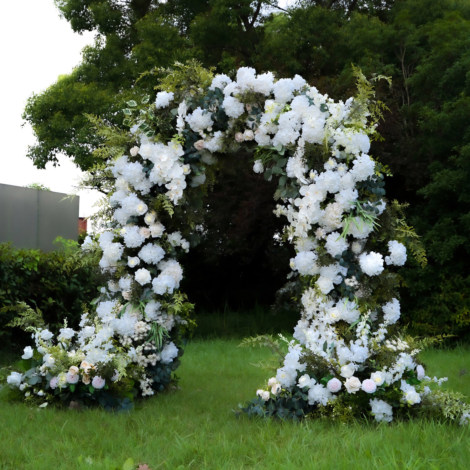 Robin ：2023 New Wedding Party Background Floral Arch Decoration include Framet Rose Morning