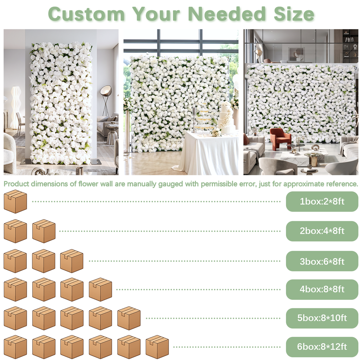 Ethereal: 3D Blush Rose Silk Flower Wall Curtain for Wedding Ceremony &amp; Events Decor (In US Stock 5-7 Days) (Copy) (Copy)