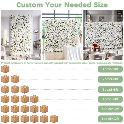 Ethereal: 3D Blush Rose Silk Flower Wall Curtain for Wedding Ceremony &amp; Events Decor (In US Stock 5-7 Days) (Copy) (Copy)