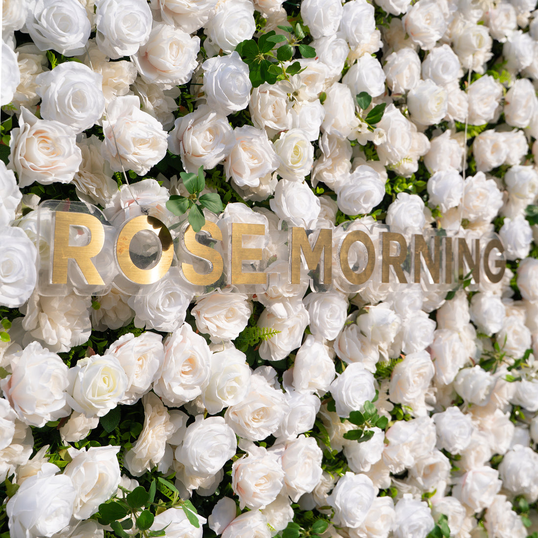 Sable: 3D Elegant Light Champagne &amp; Ivory Floral Wall with Roll-Up Fabric Base for Wedding &amp; Events Decor