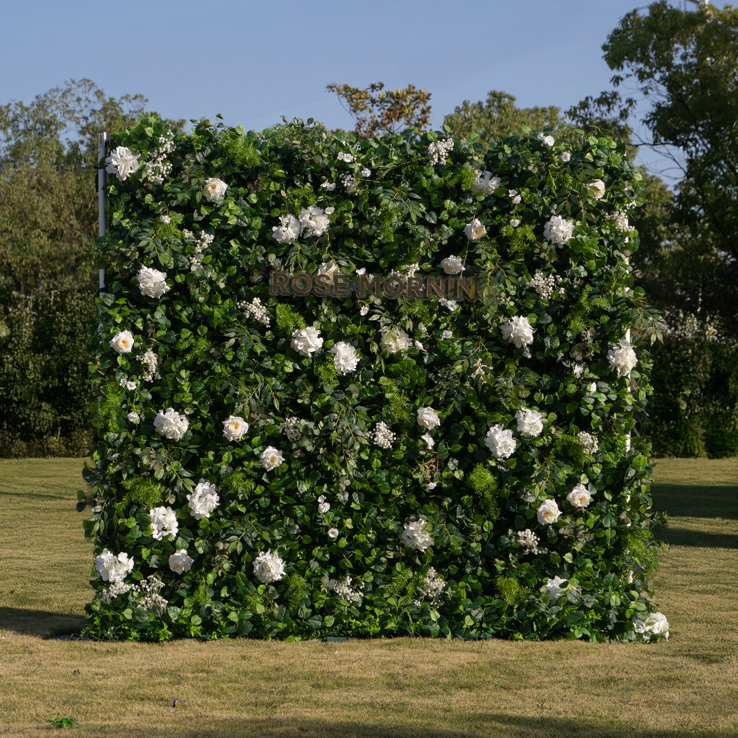 Sandalwood：3D Fabric Artificial rolling up curtain flower wall