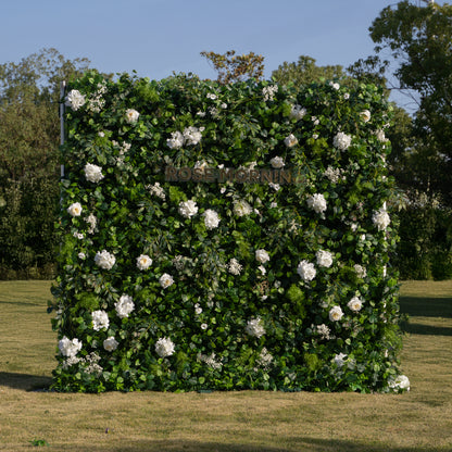 Sandalwood：3D Fabric Artificial rolling up curtain flower wall