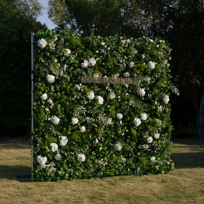 Sandalwood：3D Fabric Artificial rolling up curtain flower wall