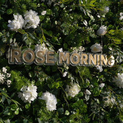 Sandalwood：3D Fabric Artificial rolling up curtain flower wall