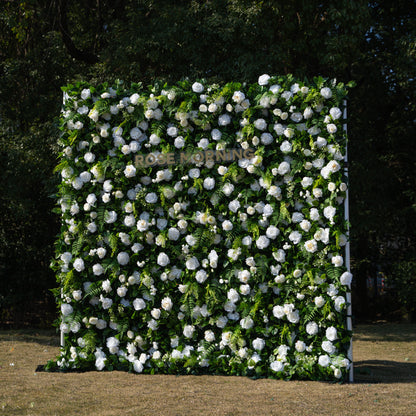 Sanna：5D Fabric Artificial rolling up curtain flower wall