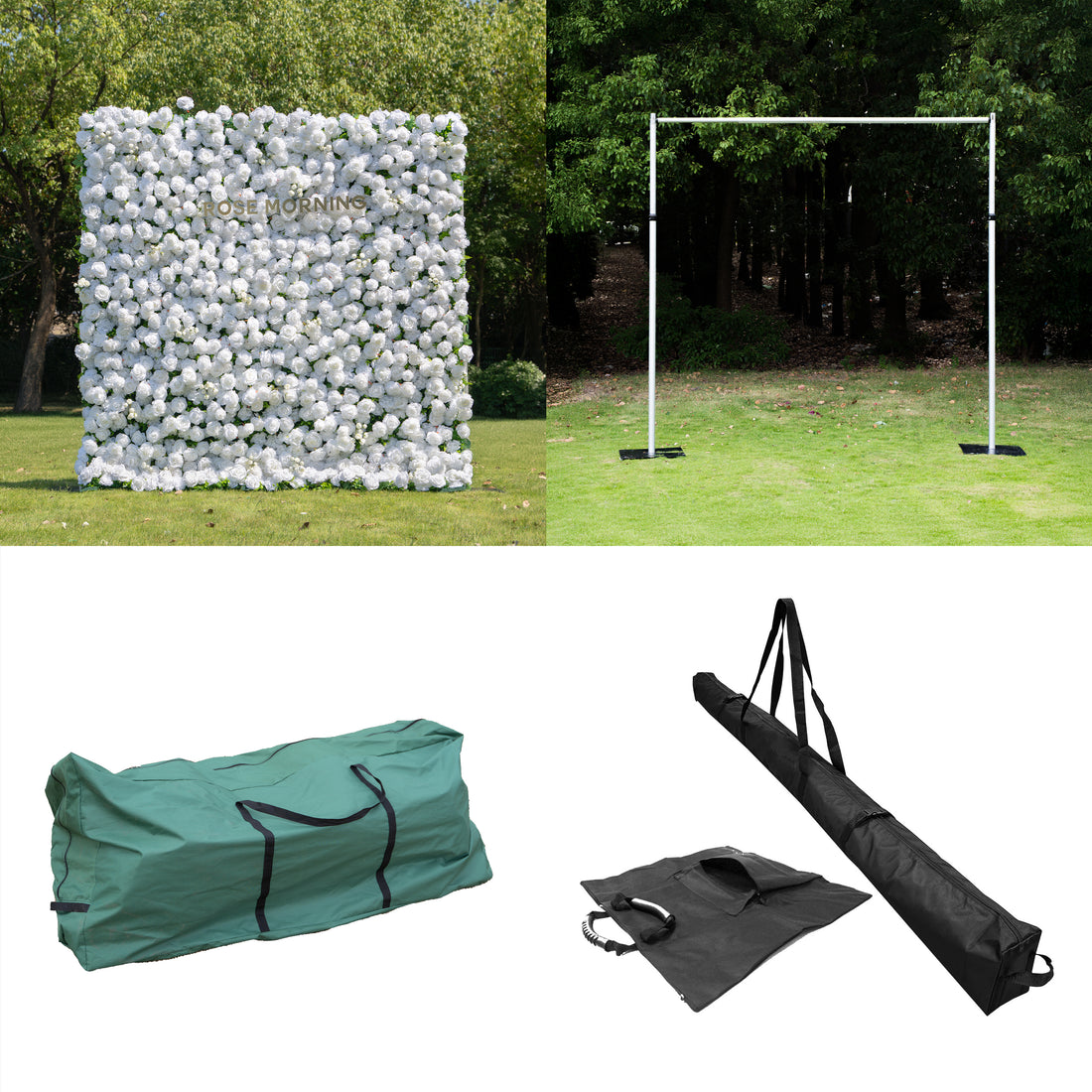 Bundle Sets Shy: 1 flower wall + 1 Flower Wall Stand + 1 Pipe Bag + 1 Storage Bag