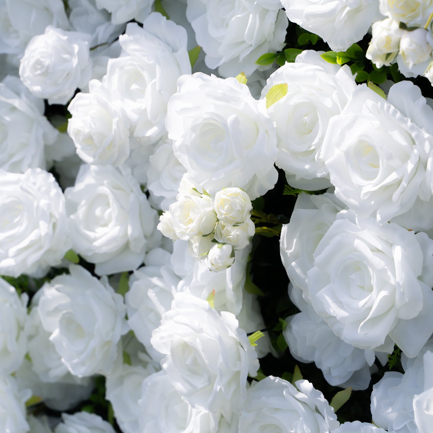 Shy 3D White Flower Wall - Minimalist Wedding Backdrop
