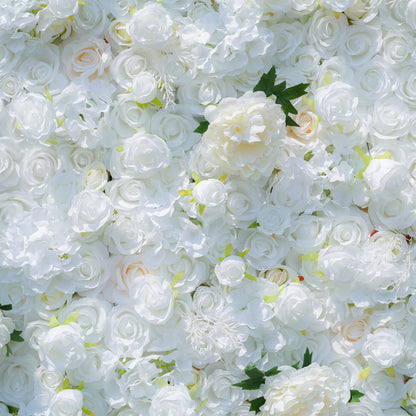 Rose Morning“The flower walls are made of artificial flowers in various colors, layered at different levels to create a lush, elegant and natural look. The exclusive zipper design and roll-up design make it easy to install and remove.”