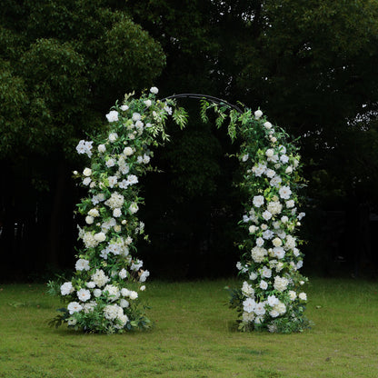 Rose Morning Spirit Flower Arch is a floral arch made of artificial flowers for weddings, parties, birthdays and other events. The flower arch is made of metal frame, easy to assemble and disassemble. Big enough for your guests to take pictures and keep. Flower arches are made of high quality material and durable. The color of the floral arch can be chosen according to your wedding theme. A floral arch is the perfect decoration for any occasion and is sure to impress your guests.