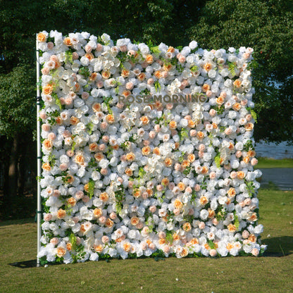 Sweetie：5D Fabric Artificial rolling up curtain flower wall