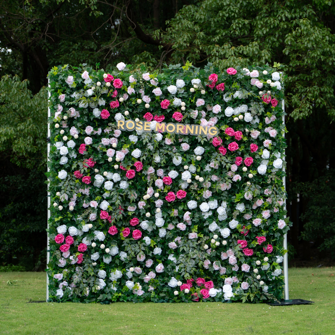 Tallulah:5D Fabric Artificial rolling up curtain flower wall (Ready to ship) Rose Morning