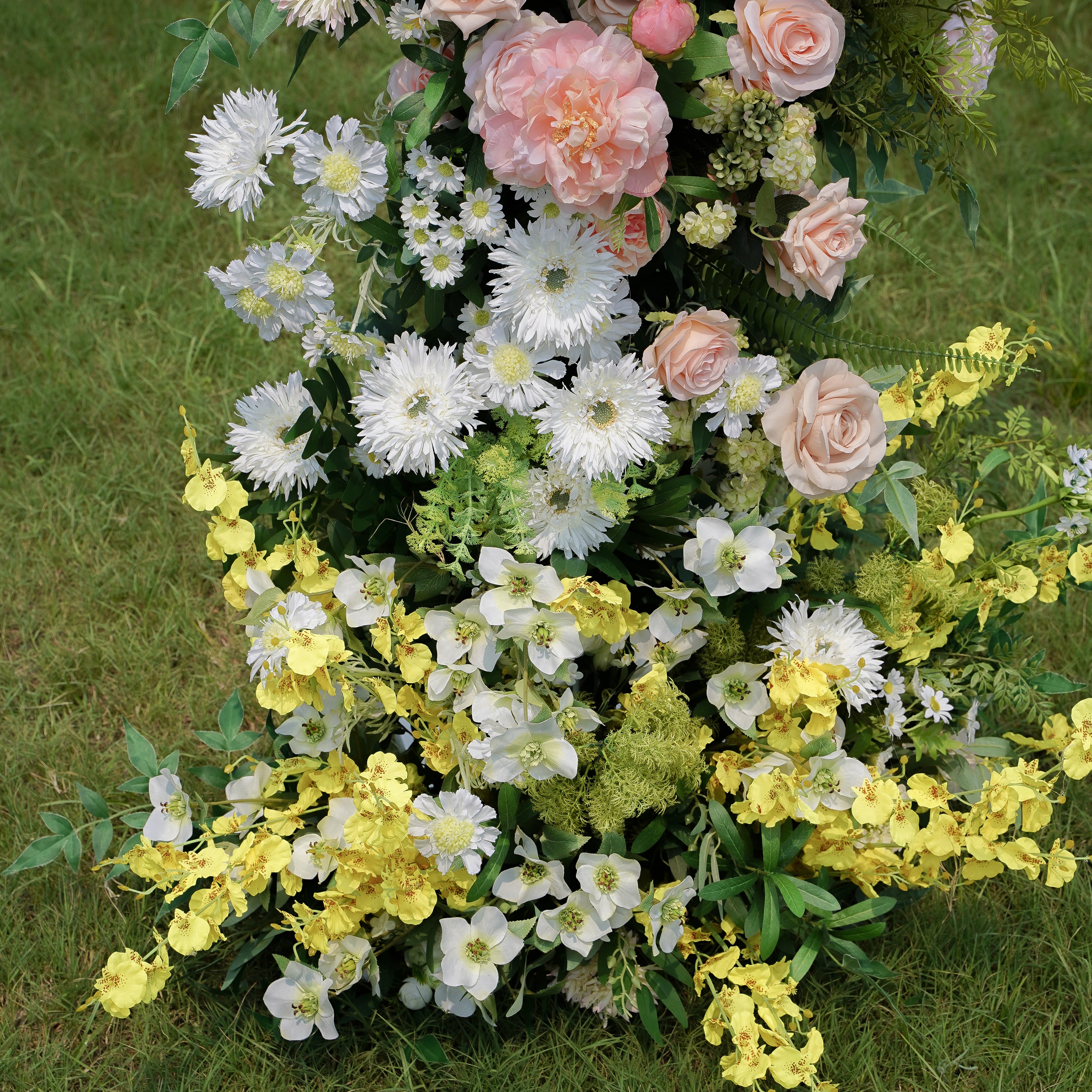 Tara:2023 New Wedding Background Floral Arch Including Frame -R966 Rose Morning
