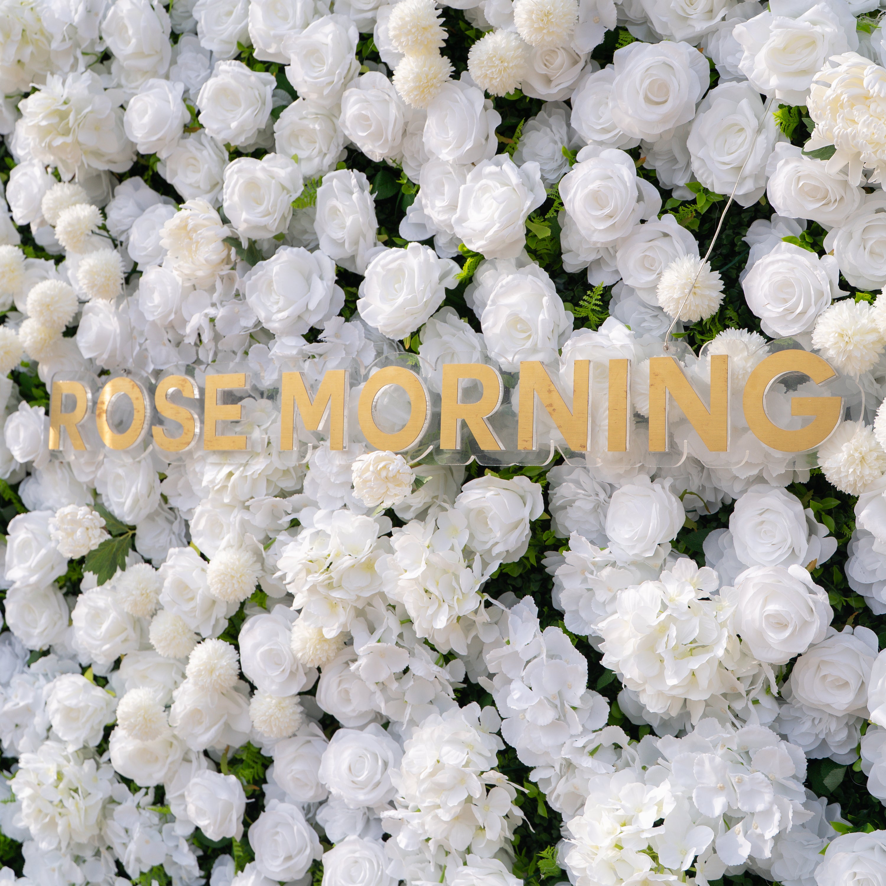 Thalia: 3D Pure White Luxury Silk Floral Wall Roll-Up Fabric Backdrop for Elegant Wedding Ceremonies &amp; Minimalist Events