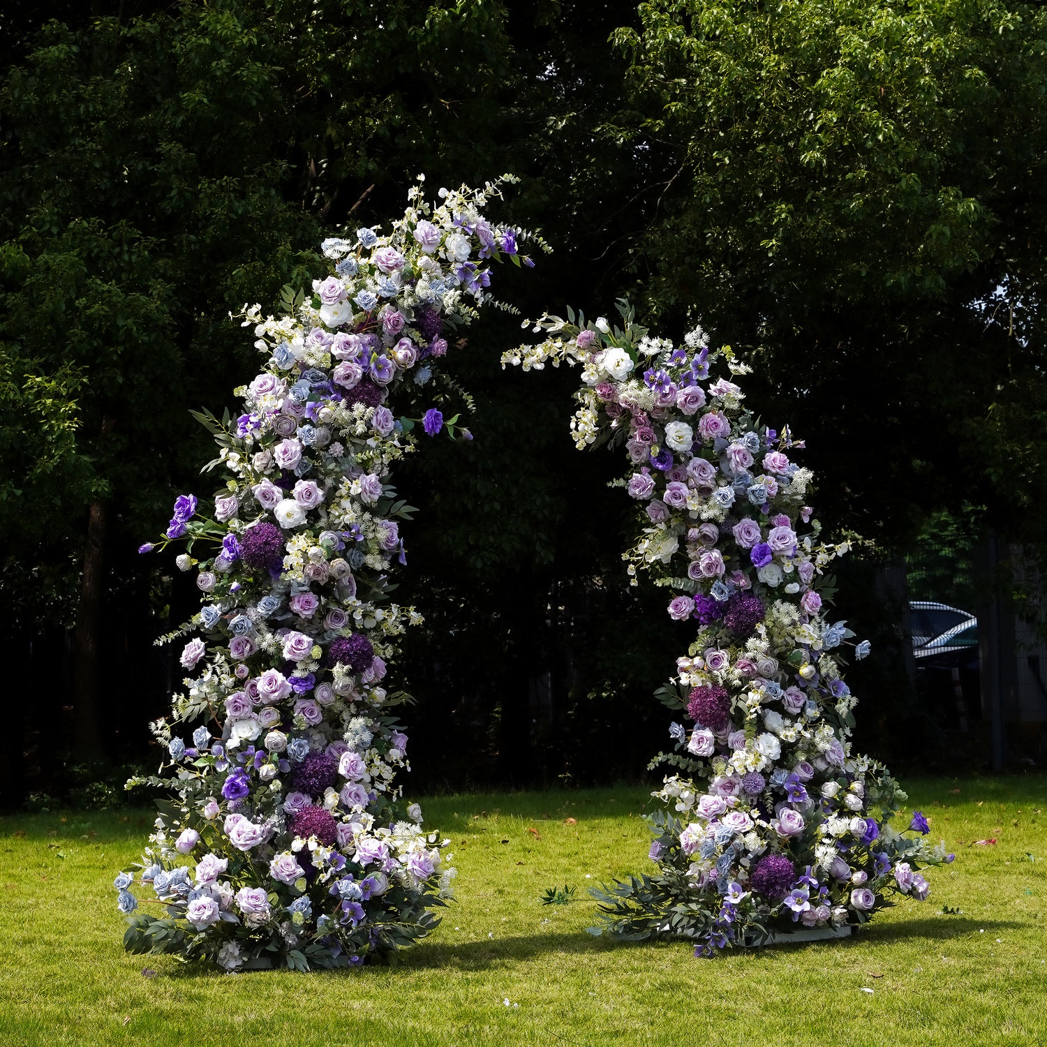 Zipper Tia : New Wedding Background Zipper Floral Arch Rose Morning