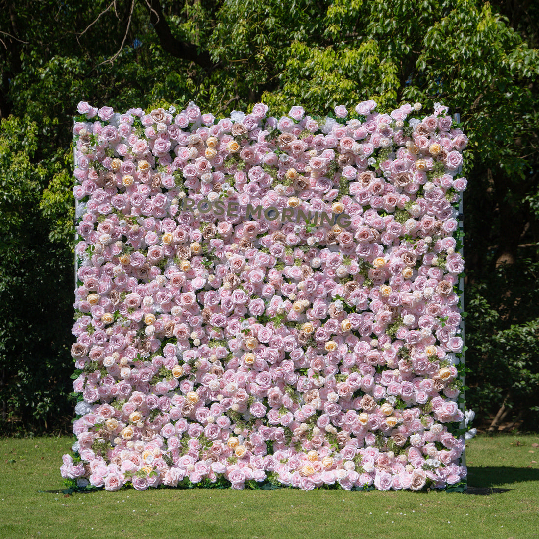 Ti Amo:4D Fabric Artificial rolling up curtain flower wall