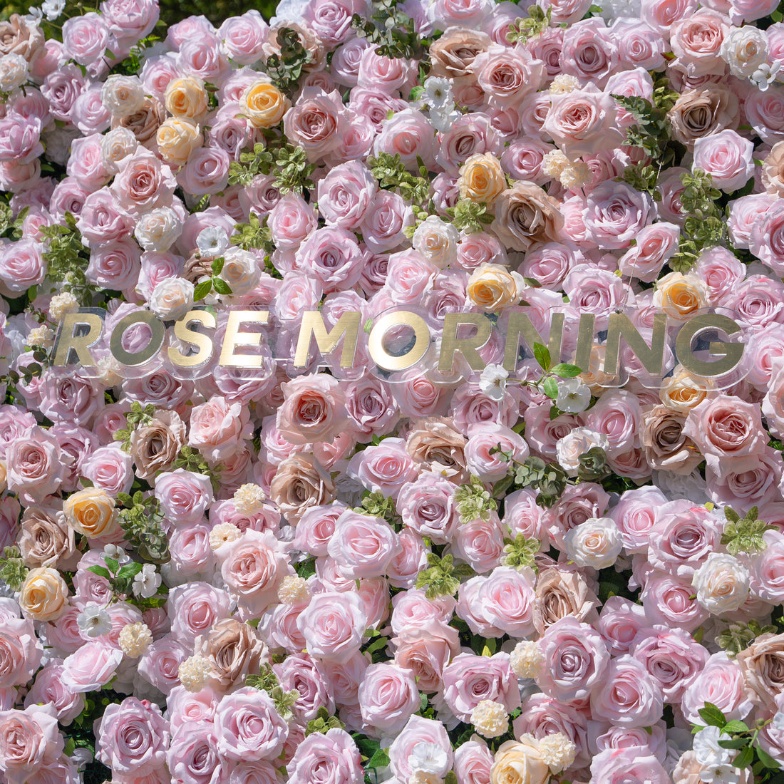 Ti Amo:4D Fabric Artificial rolling up curtain flower wall