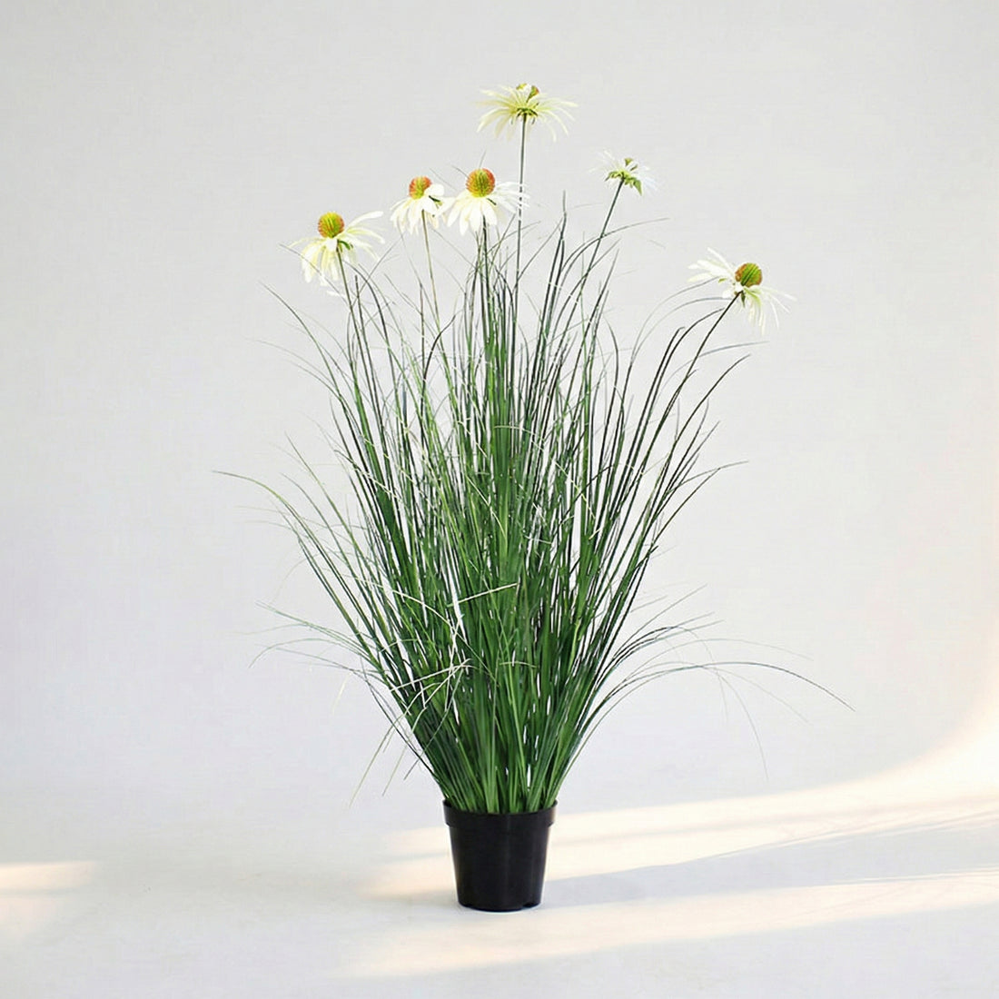 37.4 Inches Faux Reed Echinacea – Sculptural Botanical Statement for Modern Interiors