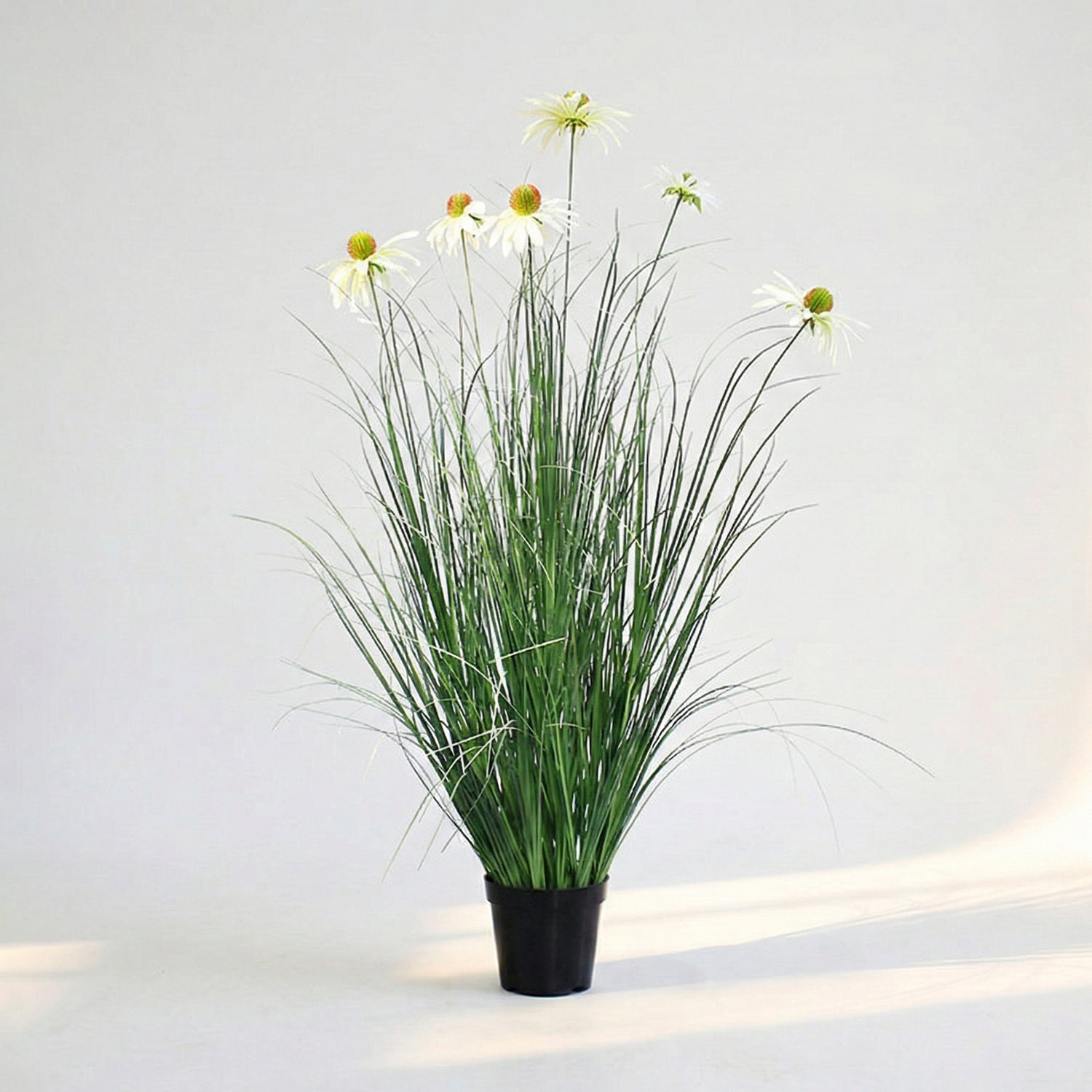 37.4 Inches Faux Reed Echinacea – Sculptural Botanical Statement for Modern Interiors