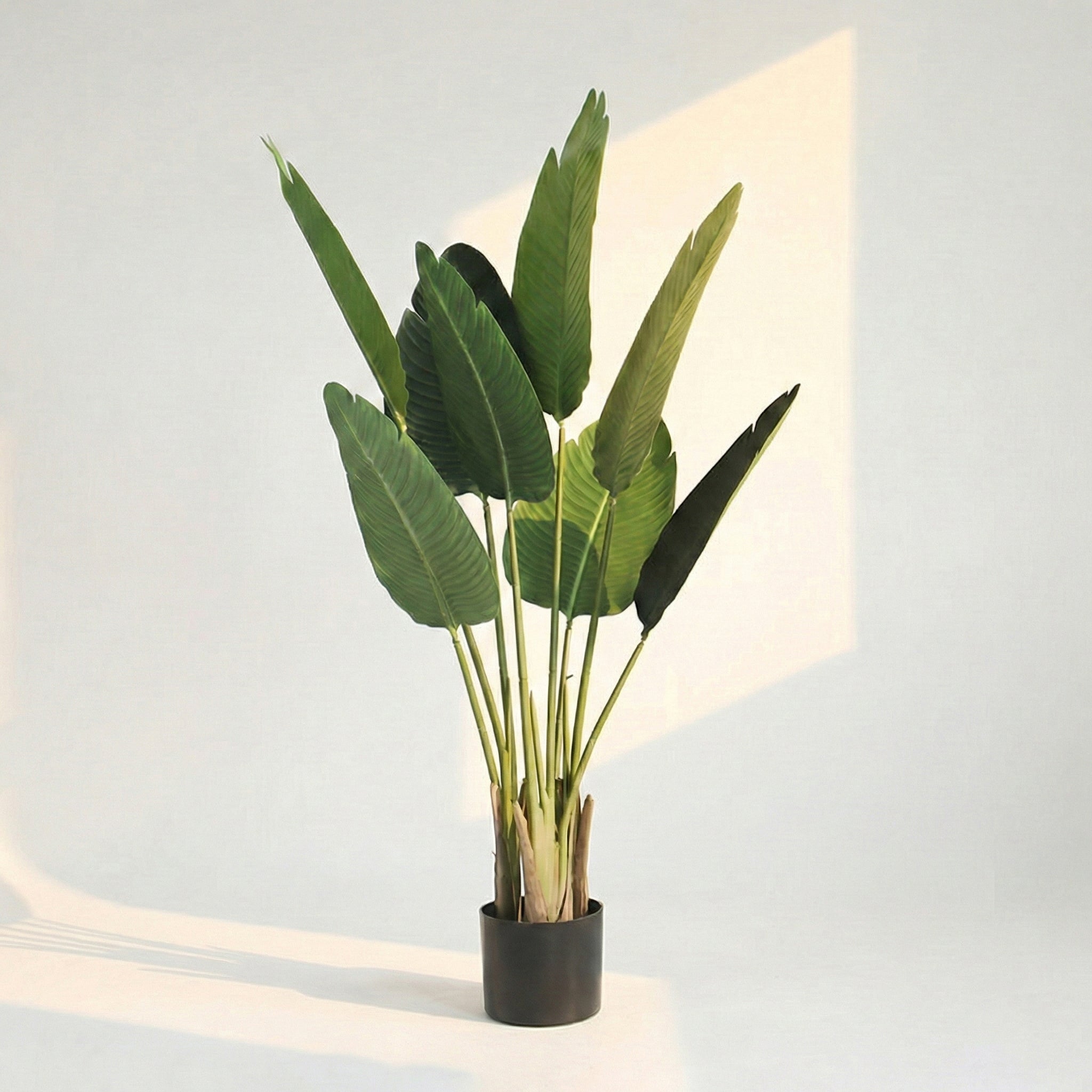 47.2" Faux Traveler’s Palm Tree – Sculptural Greenery for Modern Interiors