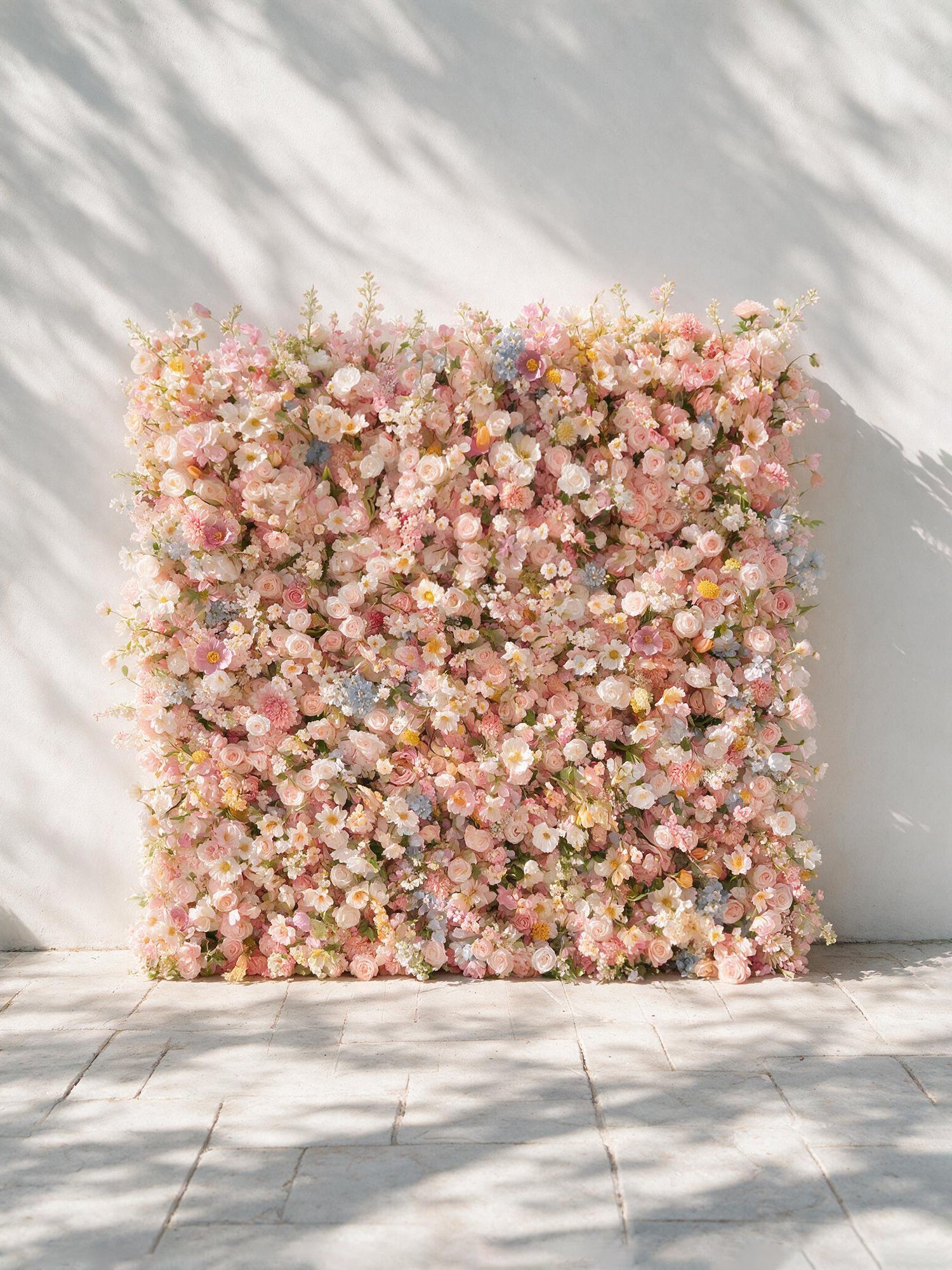 Sorbet：2026 Luxury 5D Macaron Floral Wall with Greenery Roll-Up Backdrop for Whimsical Bridal Showers
