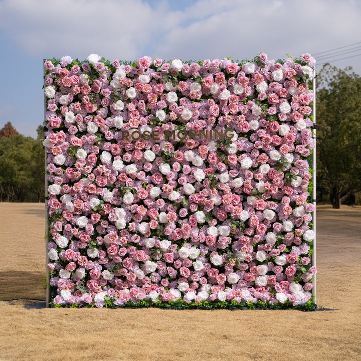 Valen: 3D Dreamy Purple Floral Backdrop for Elegant Event Decor