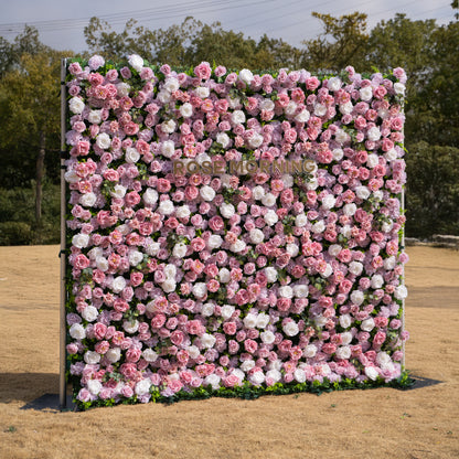 Valen: 3D Dreamy Purple Floral Backdrop for Elegant Event Decor