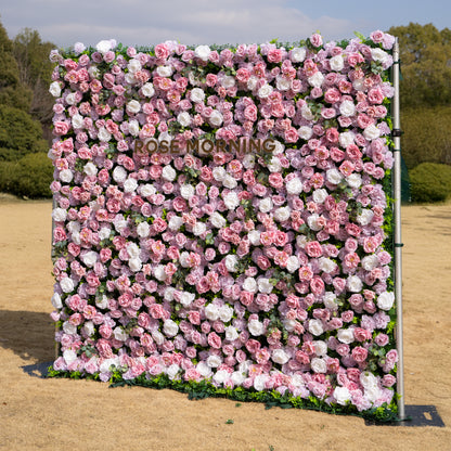 Valen: 3D Dreamy Purple Floral Backdrop for Elegant Event Decor