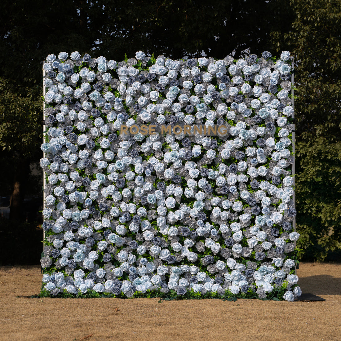 Velora：3D Fabric Artificial rolling up curtain flower wall