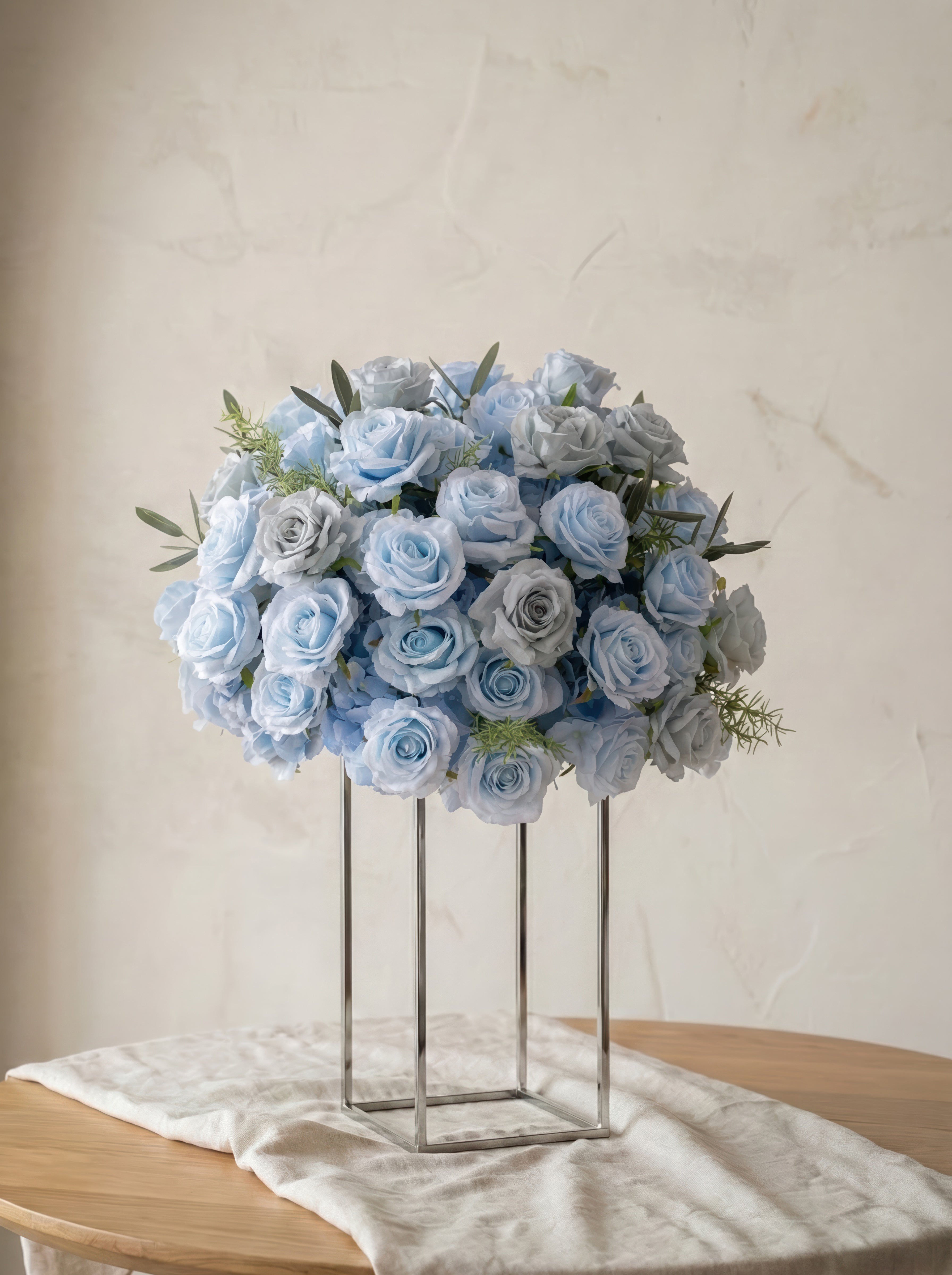 Vesper Blue Flower Ball Flower Centerpiece Bouquet Table Decoration