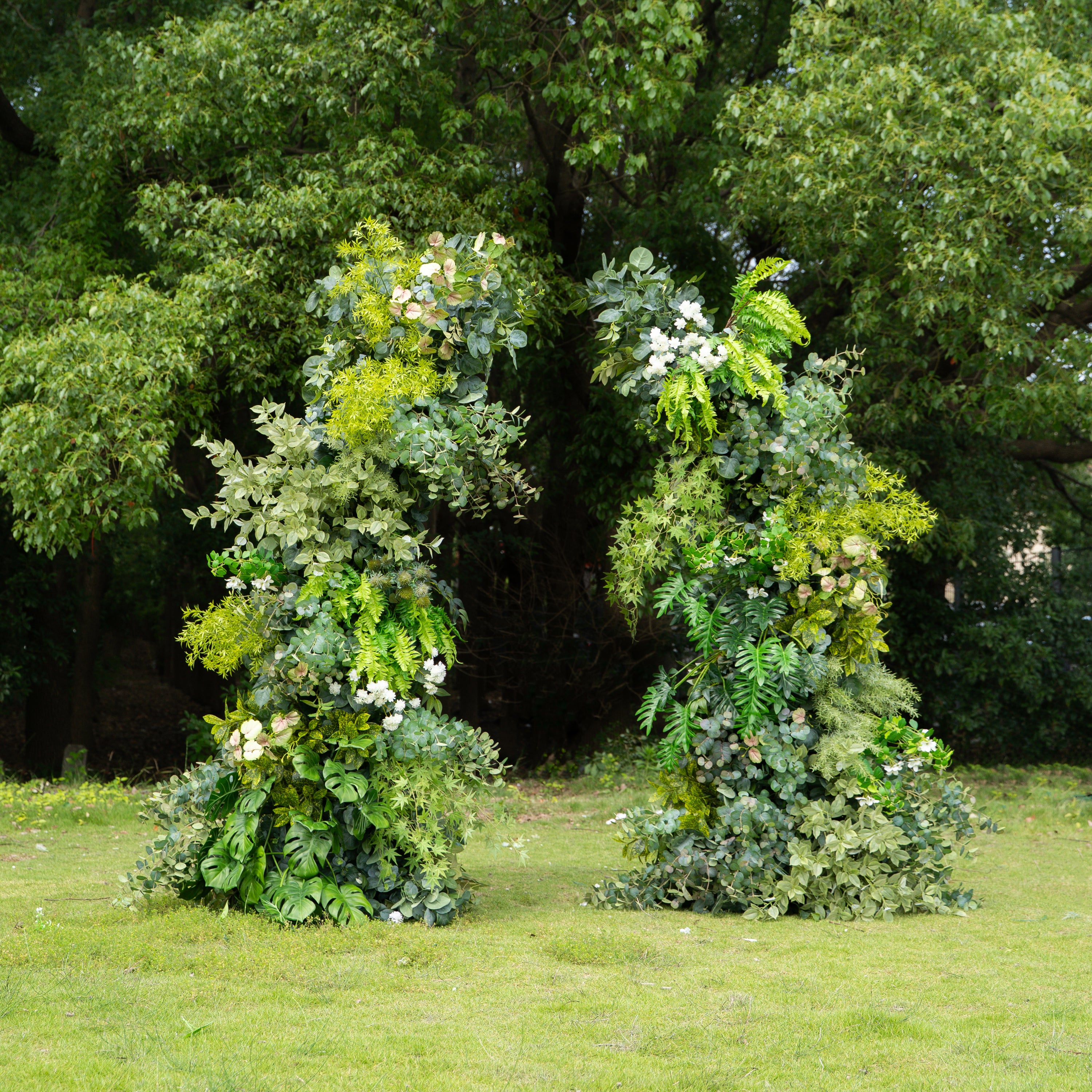 Woodie：Wedding Party Background Floral Arch Decoration (Including Frame)