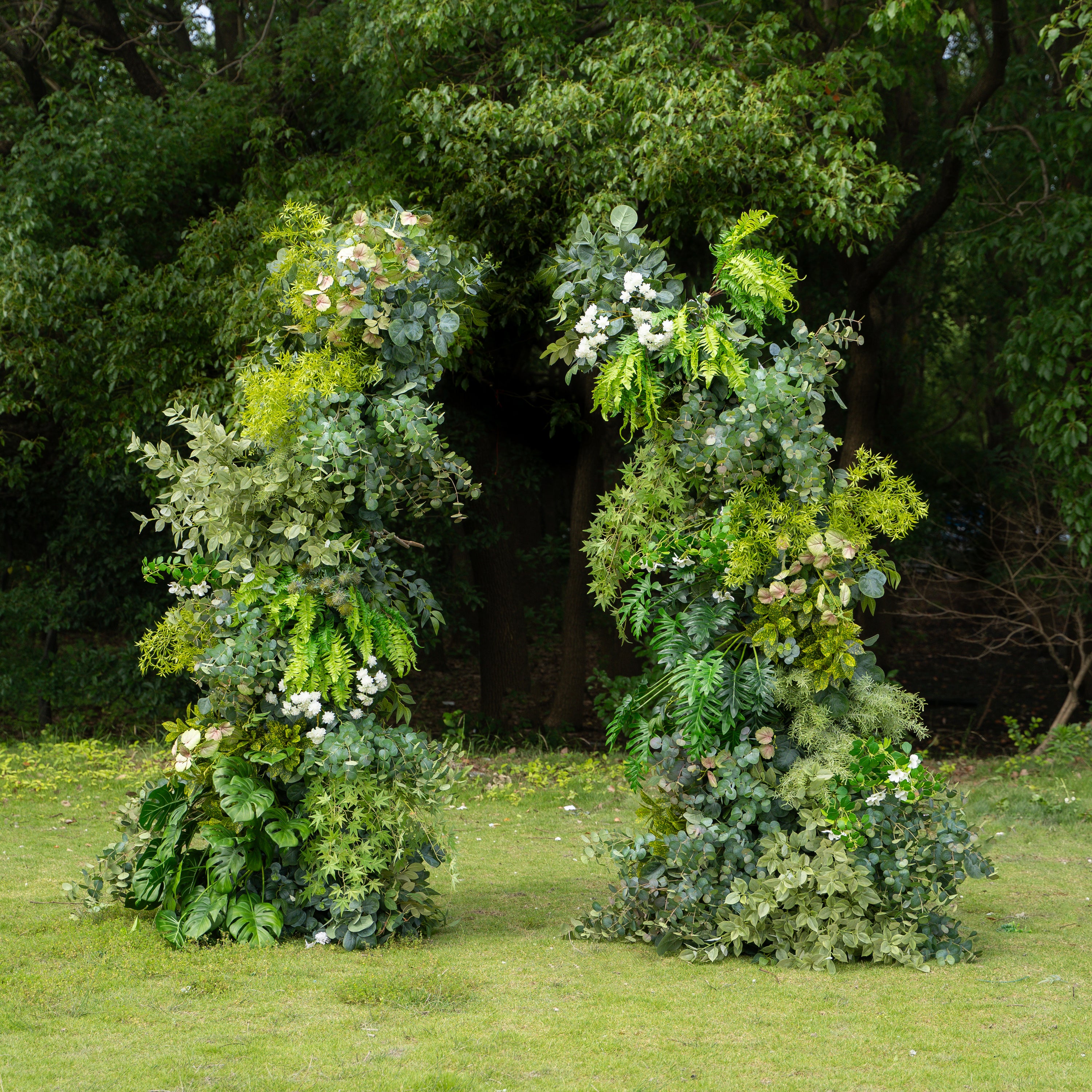 Woodie：Wedding Party Background Floral Arch Decoration (Including Frame)