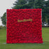 Rose Morning“The flower walls are made of artificial flowers in various colors, layered at different levels to create a lush, elegant and natural look. The exclusive zipper design and roll-up design make it easy to install and remove.”