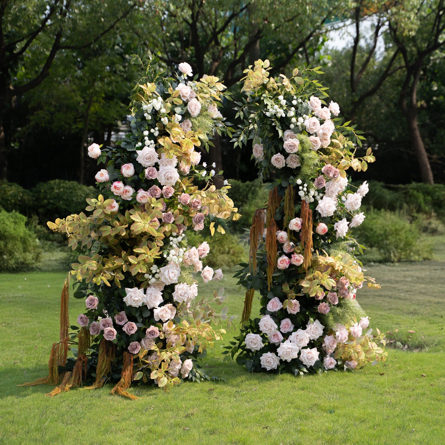 Zucca：Wedding Party Background Floral Arch Decoration (Including Frame)