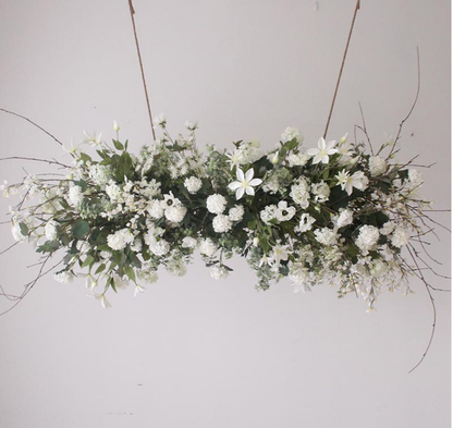 Z025: 2023 New Artificial Flower Hanging Floral Ceiling Decoration Wedding Ceiling Rose Morning