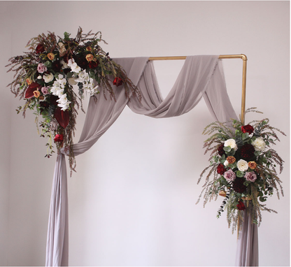 Z004:2023 New Wedding Party Background Floral Arch Decoration Including Frame Rose Morning