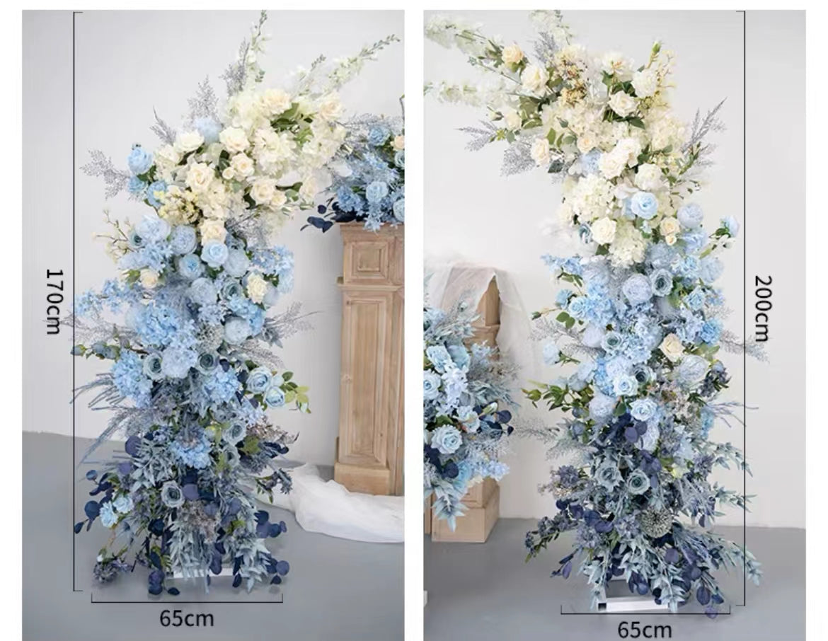 F003:2023 New Wedding Party Background Floral Arch Decoration Including Frame Rose Morning