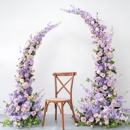 F006:2023 New Wedding Party Background Floral Arch Decoration Including Frame Rose Morning