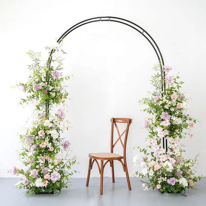 F018:2023 New Wedding Party Background Floral Arch Decoration Including Frame Rose Morning