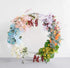 F035:2023 New Wedding Party Background Floral Arch Decoration Including Frame Rose Morning