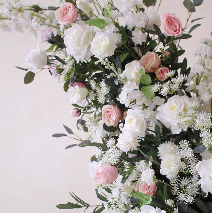 Z010:2023 New Wedding Party Background Floral Arch Decoration Including Frame Rose Morning