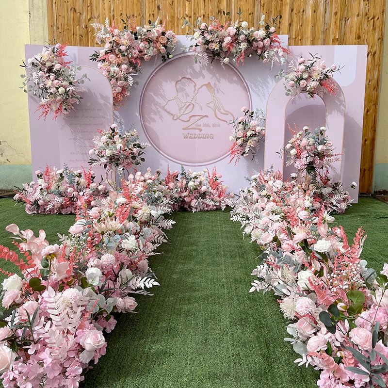 C010:2023 New Flower Centerpiece Bouquet Table Decoration Flower Set Rose Morning