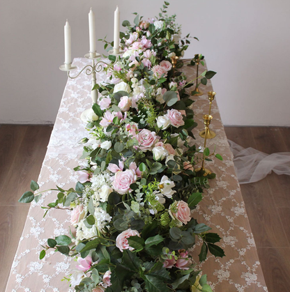 Z021: 2023 New Wedding Party Lane Flower Row Table Decoration Rose Morning