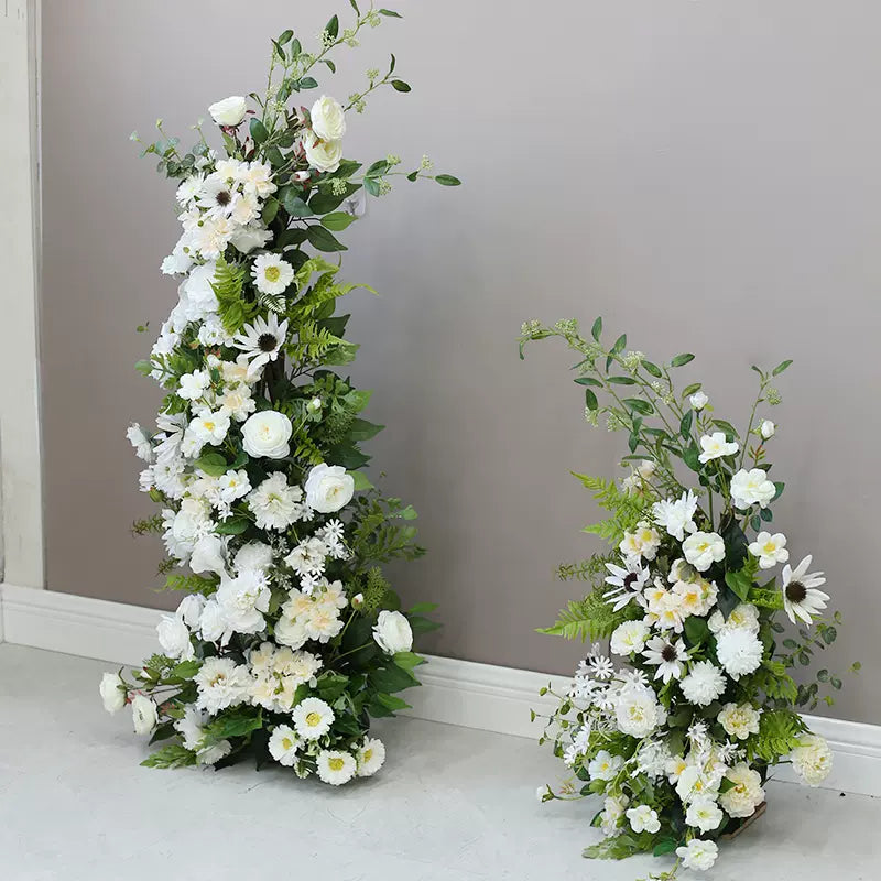 W037:Outdoor Wedding Decorative Chair Back Flowers Rose Morning