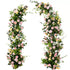 W036:Outdoor Wedding Decorative Chair Back Flowers Rose Morning