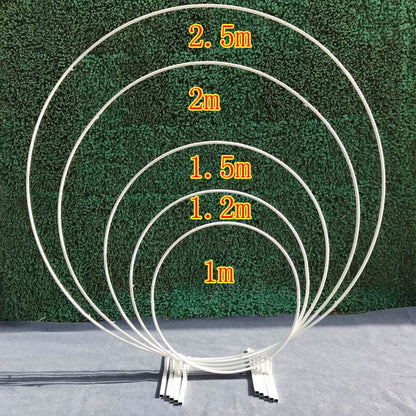 J002:round arch wedding arch frame Rose Morning